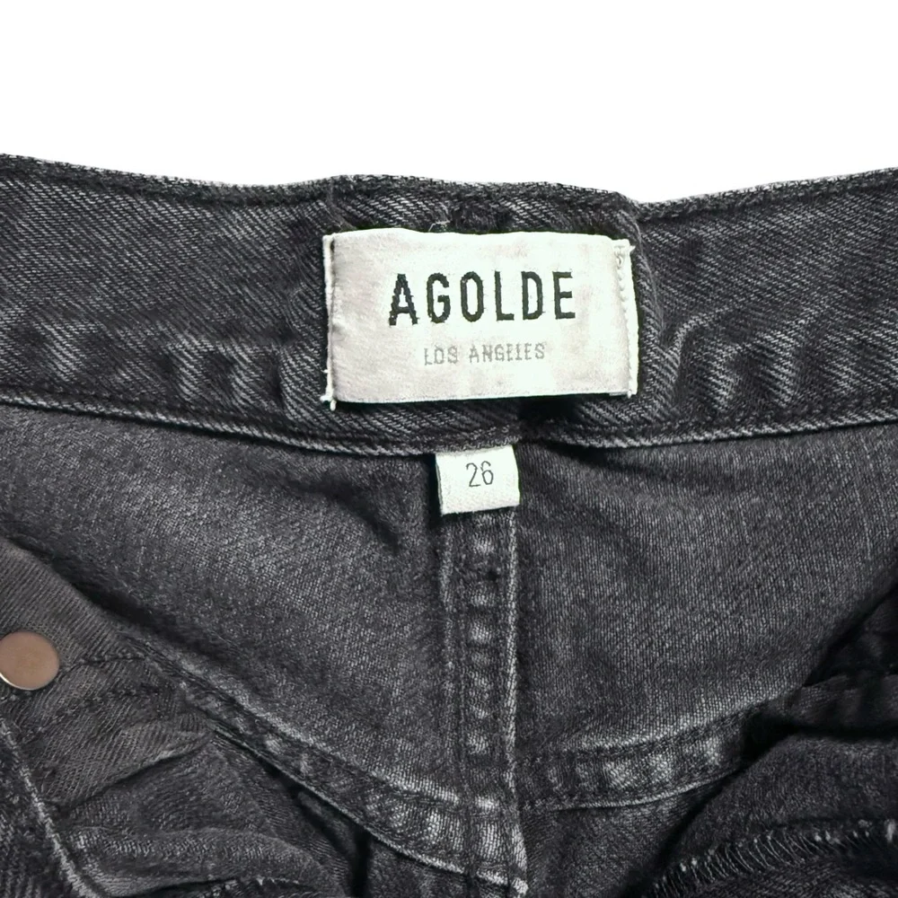 Agolde Parker Cut Off Jean Short In Crash Size 26 - Picture 7 of 9